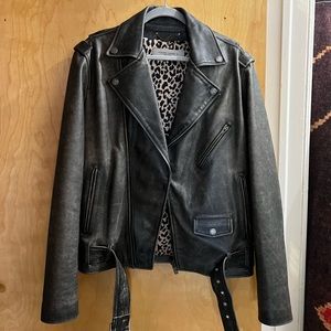 Golden goose leather jacket
